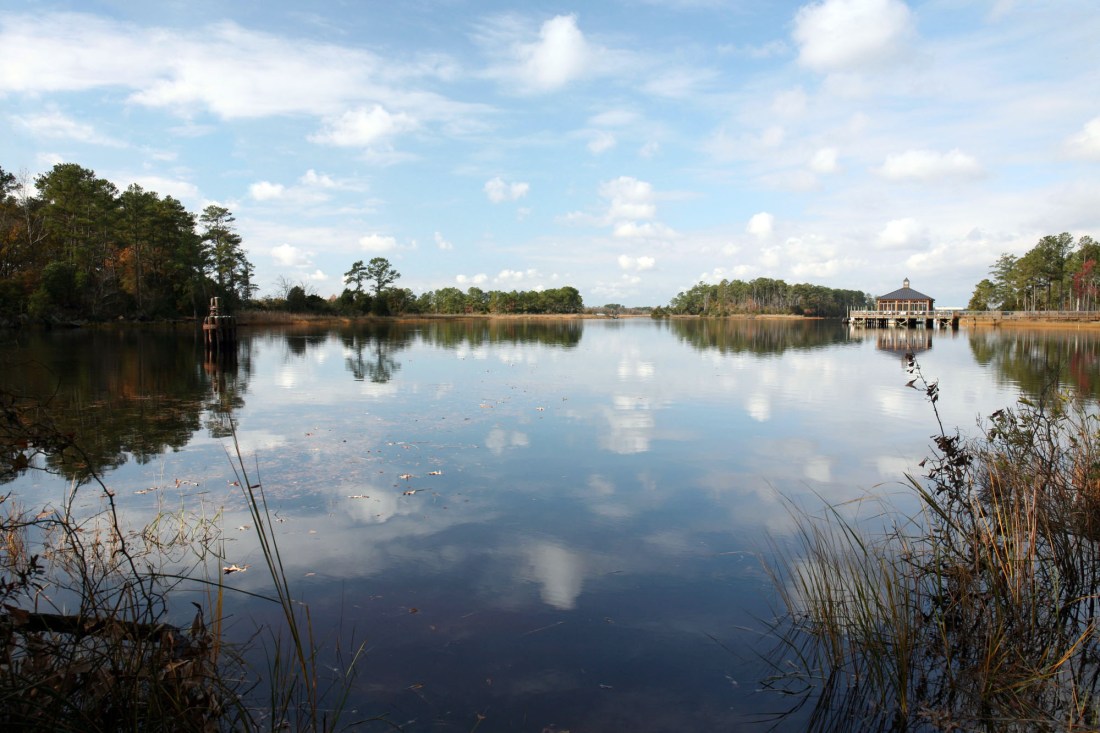 The Elizabeth River from Great Bridge Lock Park