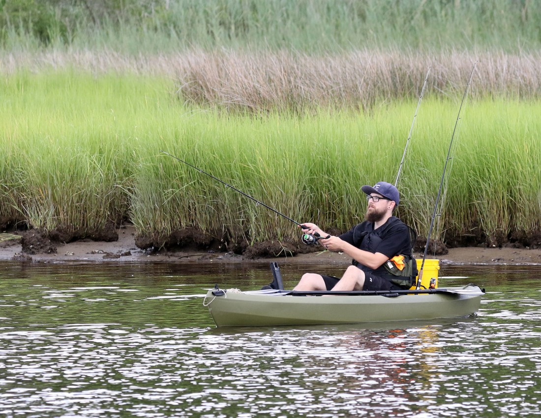 kayaker fishing