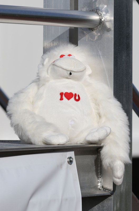 Stuffed "I love you" monkey