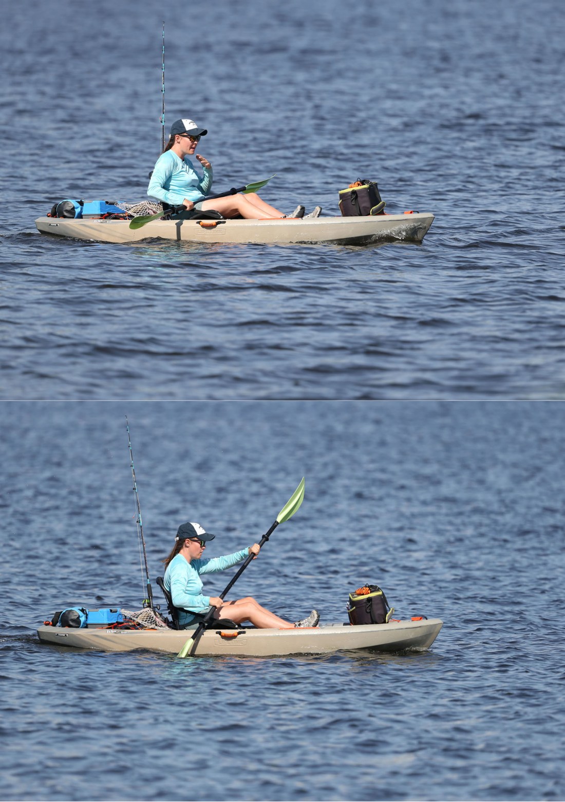 Female kayaker