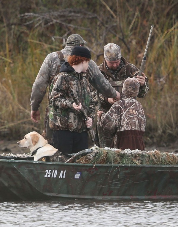 Waterfowl hunting party