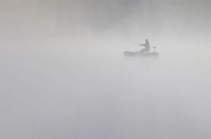 Fisherman on Pinchot Lake